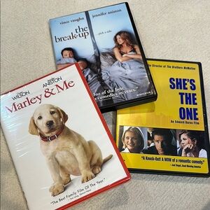 Jennifer Aniston DVD Movie Collection - Marley & Me, The Break-Up, She's The One
